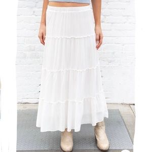 Brandy Melville White Izzy Skirt